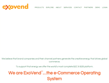 Tablet Screenshot of exovend.com